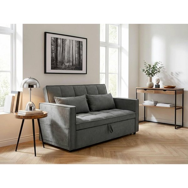 OTTO home Schlafsofa STEFFO, 159 cm, 2-Sitzer, mit verstellbarer Rückenlehne, Klappmechanismus, Feinstruktur-Bezug, natürliche Farben