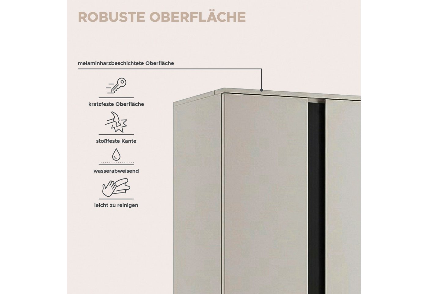 OTTO home Schrank-Set AXIS, bestehend aus 2 Schränken, in 3 Breiten, individuell stellbar, (Kleiderschrank, Schlafzimmerschrank, Universalschrank, Schrank), 2 S – Bild 5 von 5