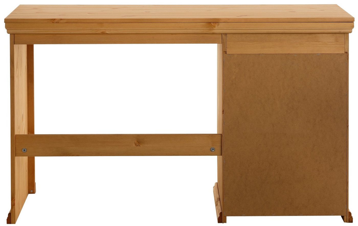 OTTO home Schreibtisch Konrad, aus zertifiziertem Massivholz, mit Schubladen, Breite 129 cm – Bild 5 von 5