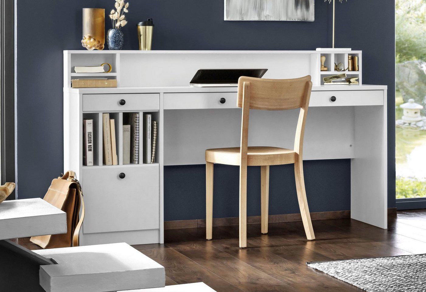 OTTO home Schreibtisch Licia, Computertisch, im Landhausstil, in 2 Breiten – Bild 2 von 5