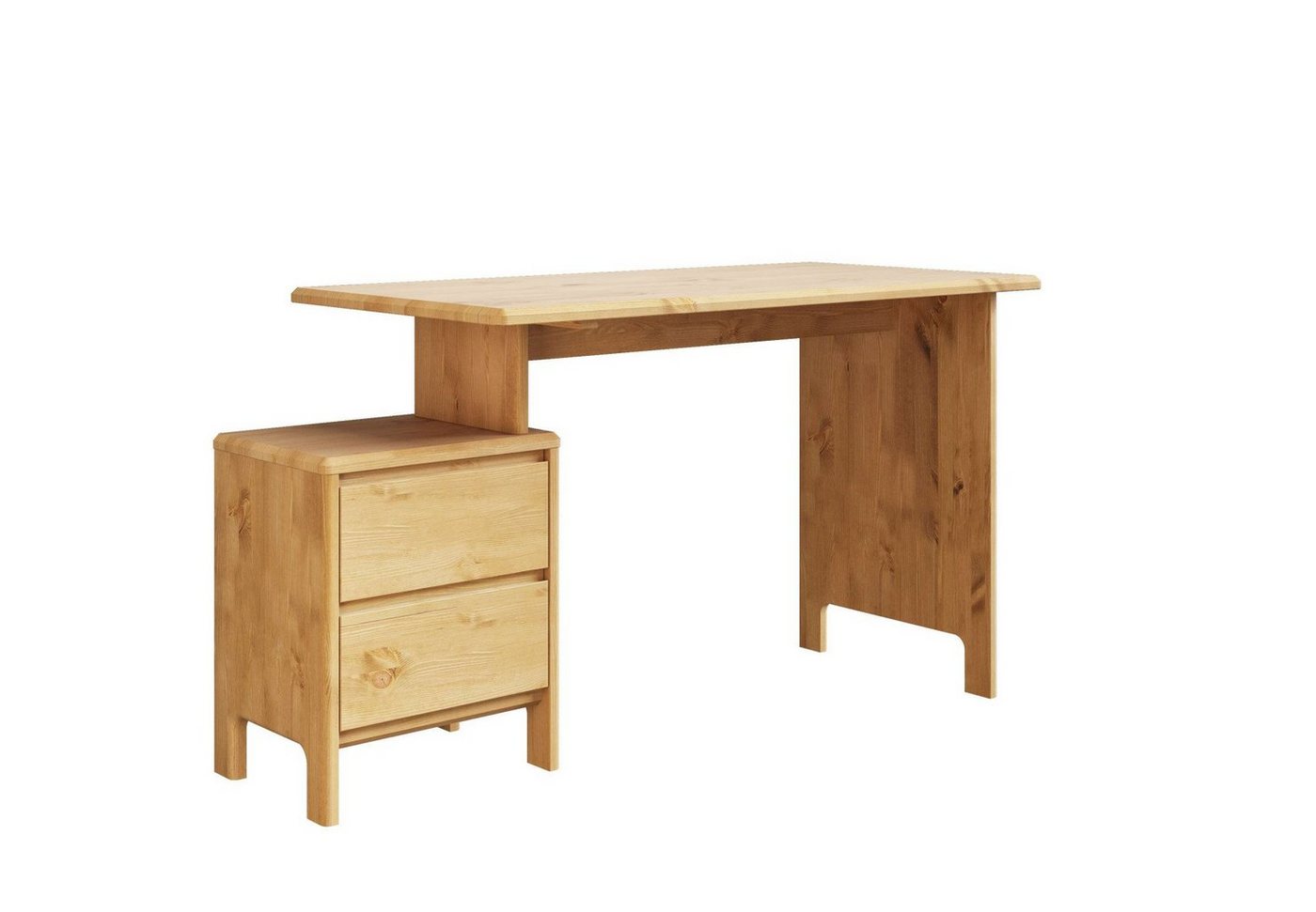 OTTO home Schreibtisch Luven, Computertisch, zertifiziertes Massivholz, mit 2 Schubkästen, Breite 120-140 cm – Bild 4 von 5