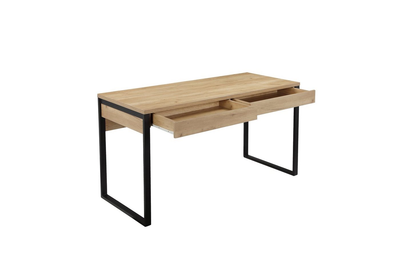 OTTO home Schreibtisch Moid, Computertisch im modernen Design, Breite 120/140/160 cm, mit Metallbeinen & Schublade – Bild 4 von 5