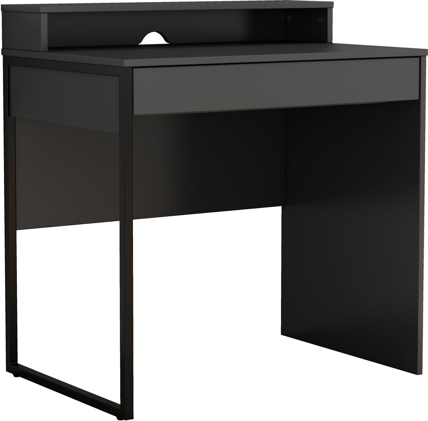 OTTO home Schreibtisch Moid, Computertisch in modernem Design, Breite 80 cm, mit Schublade, Kabeldurchlass & Metallkufe – Bild 5 von 5