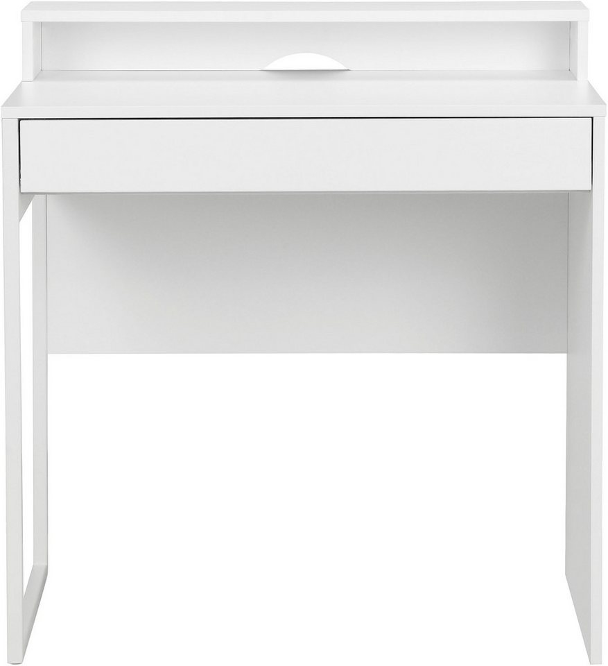 OTTO home Schreibtisch Moid, Computertisch in modernem Design, Breite 80 cm, mit Schublade, Kabeldurchlass & Metallkufe – Bild 3 von 5