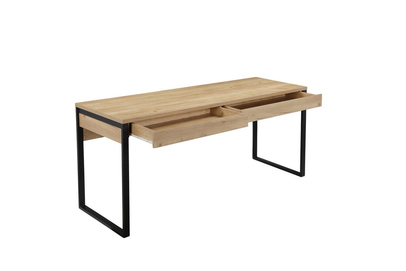 OTTO home Schreibtisch Moid, Computertisch im modernen Design, Breite 120/140/160 cm, mit Metallbeinen & Schublade – Bild 4 von 5