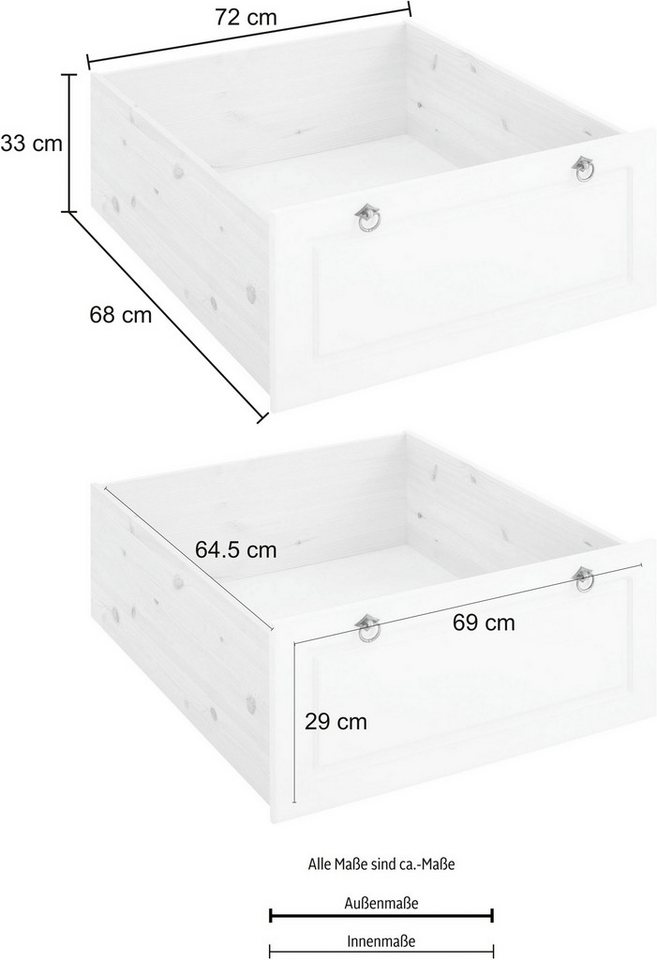 OTTO home Schubkasten Tessin (Set, 2 St), Bettschubladen auf Rollen, passend für das OTTO HOME Bett Tessin – Bild 3 von 5