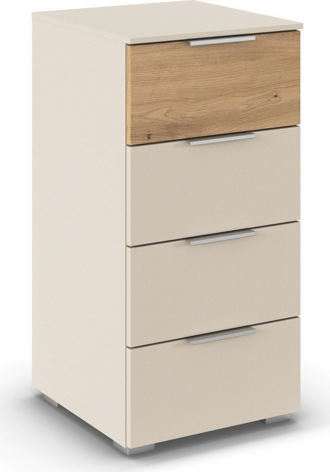 OTTO home Schubkastenkommode Highboard Sideboard Schubladenkommode Kommode Schlafzimmer ASTANA (Breite 40 cm / Höhe 81 cm), mit 4 geräumigen Schubladen, Kanteng – Bild 3 von 5