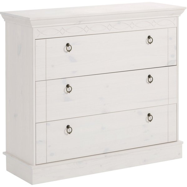 OTTO home Schubkastenkommode Indra, aus massiver Kiefer, mit 3 Schubladen, Breite: 100 cm