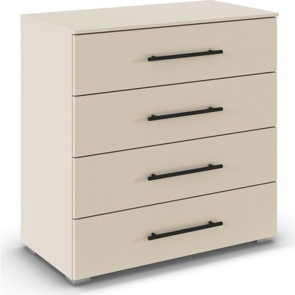 OTTO home Schubkastenkommode Kommode Sideboard Schubladenkommode Schlafzimmerkommode AVOLA (Breite 80 cm inkl. SOFT-CLOSE-FUNKTION mit Dekorfront), vier große u