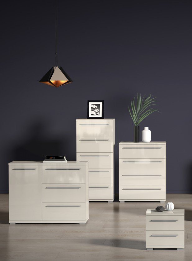 OTTO home Schubkastenkommode Piano, mit 4 oder 5 Schubladen, FSC-zertifizierter Holzwerkstoff, UV lackiert hochglänzend,Soft-Close Funktion, in 2 Breiten und 2  – Bild 5 von 5