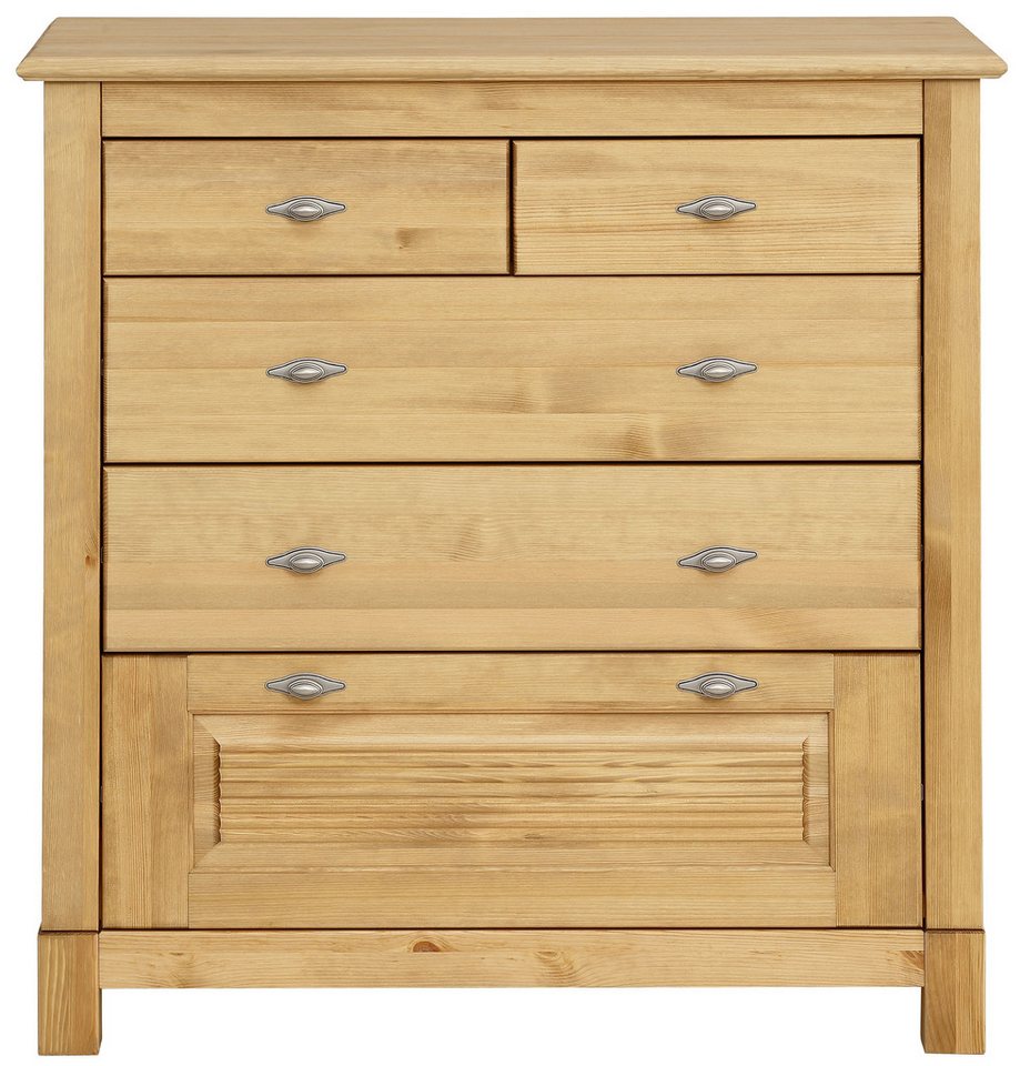 OTTO home Schubkastenkommode Rauna, aus massiver Kiefer mit 5 Schubladen, Breite 96 cm – Bild 4 von 5