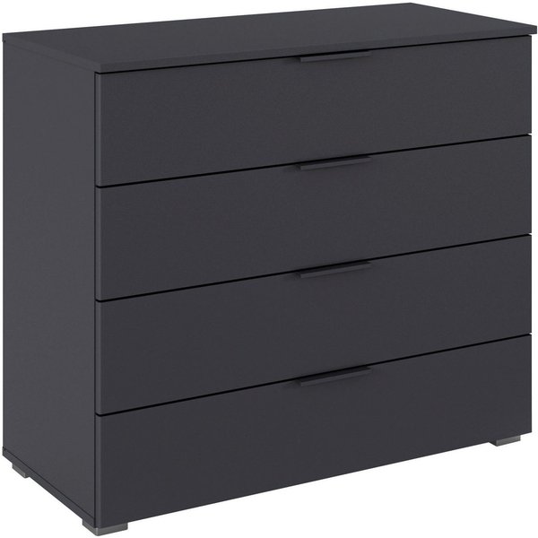 OTTO home Schubkastenkommode Sideboard Schubladenkommode AGORDO mit Dekor- oder Hochglanzfront (in zwei Griff-Farben, Breite 80 cm), vier große und geräumige Sc