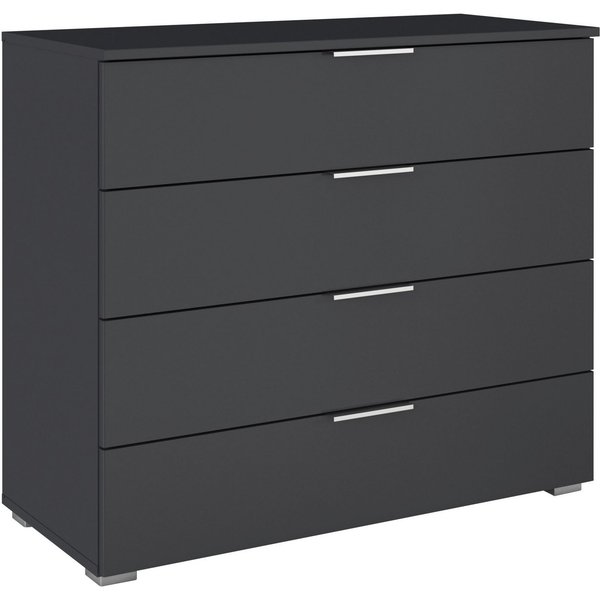 OTTO home Schubkastenkommode Sideboard Schubladenkommode AGORDO mit Dekor- oder Hochglanzfront (in zwei Griff-Farben, Breite 80 cm), vier große und geräumige Sc