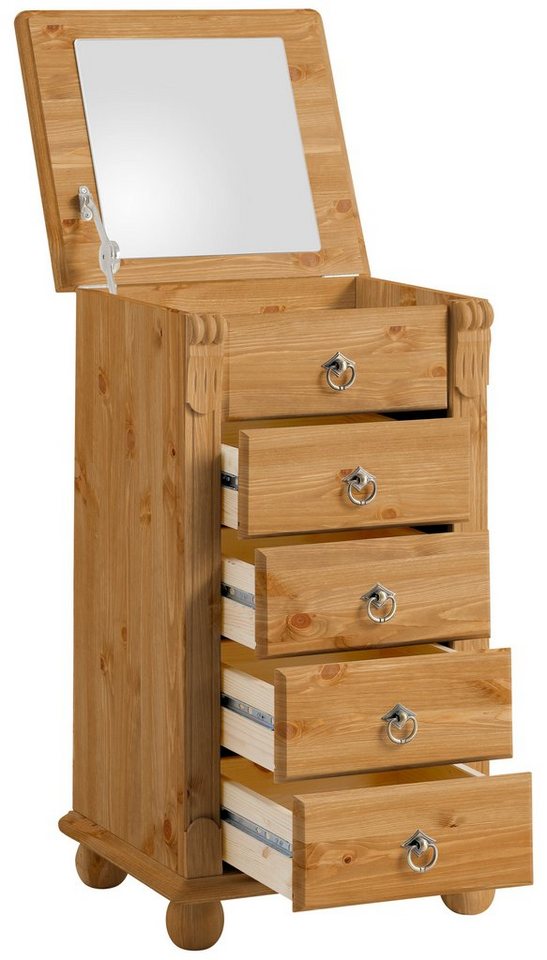 OTTO home Schubkastenkommode Tessin, Schminkkommode mit Spiegel, aus massiver Kiefer, FSC®-zertifiziert – Bild 4 von 5