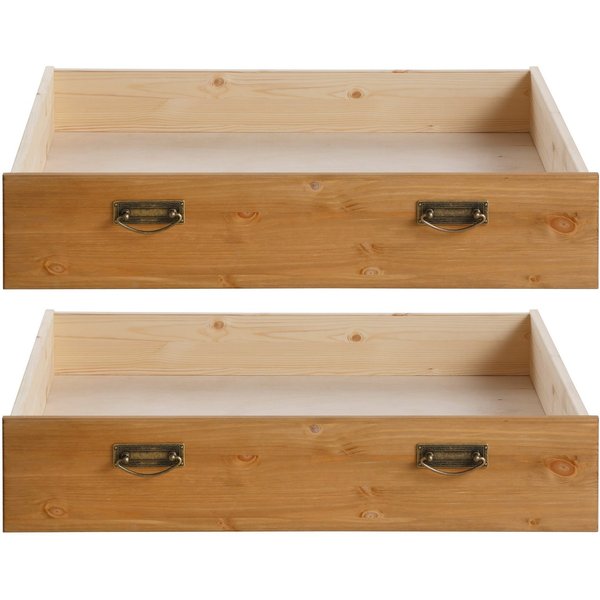 OTTO home Schublade Madrid (2 St), aus Massivholz, der Unterboden ist aus einer Hartfaserplatte
