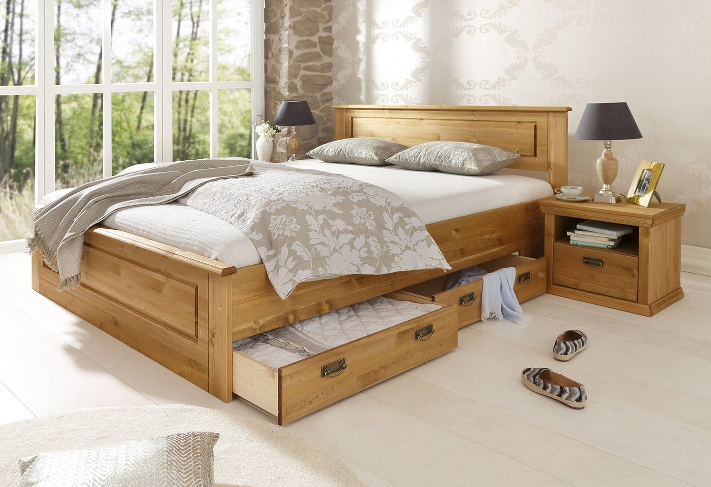 OTTO home Schublade Madrid (2 St), aus Massivholz, der Unterboden ist aus einer Hartfaserplatte – Bild 5 von 5