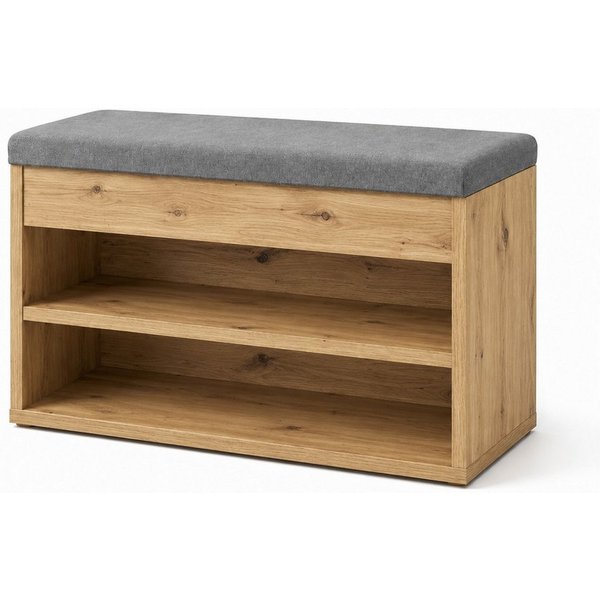 OTTO home Schuhbank Schuchschrank 60, Schuhregal, Schuhtruhe, Schuhkommode, Sitzbank, Inkl. bequemem Sitzkissen mit Stauraum darunter