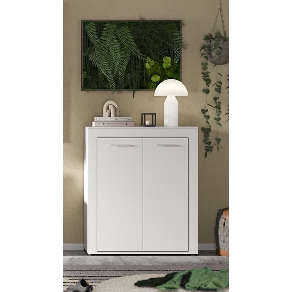 OTTO home Schuhschrank AOSTA, Höhe 95cm, 2 Türen, 3 Einlegeböden, 4 Fächer (in verschiedenen Farbausführungen erhältlich, individuell kombinierbar) Kommode, Sch