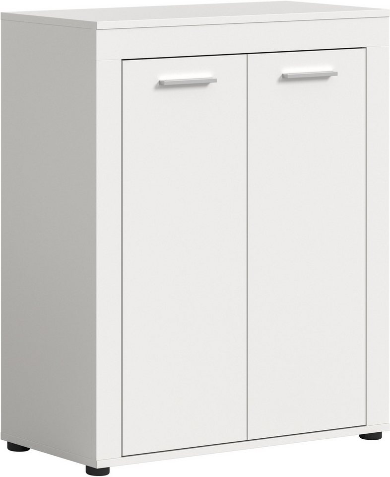OTTO home Schuhschrank AOSTA, Höhe 95cm, 2 Türen, 3 Einlegeböden, 4 Fächer (in verschiedenen Farbausführungen erhältlich, individuell kombinierbar) Kommode, Sch – Bild 2 von 5