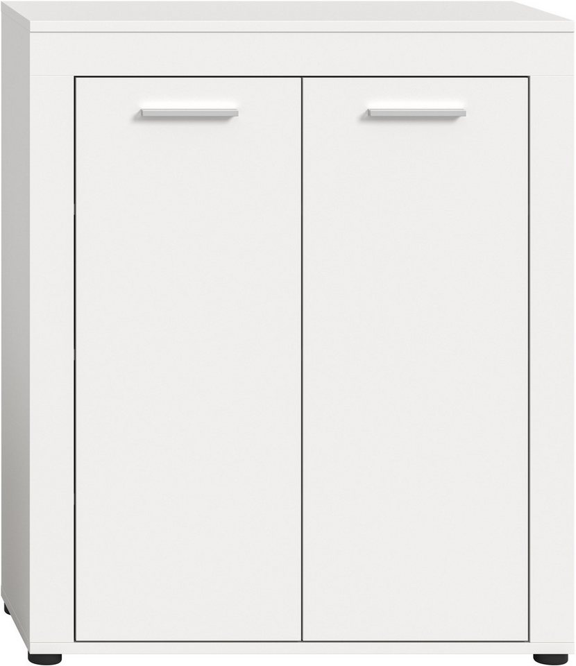 OTTO home Schuhschrank AOSTA, Höhe 95cm, 2 Türen, 3 Einlegeböden, 4 Fächer (in verschiedenen Farbausführungen erhältlich, individuell kombinierbar) Kommode, Sch – Bild 3 von 5
