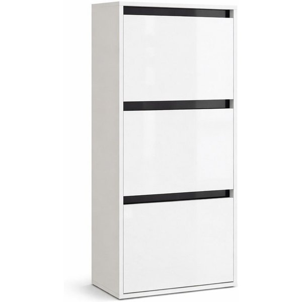 OTTO home Schuhschrank Locco, Schuhregal, Schuhkommode, Breite 50 cm Schuhkipper, UV-lackiert, Hochglanz, grifflos, 3-türig