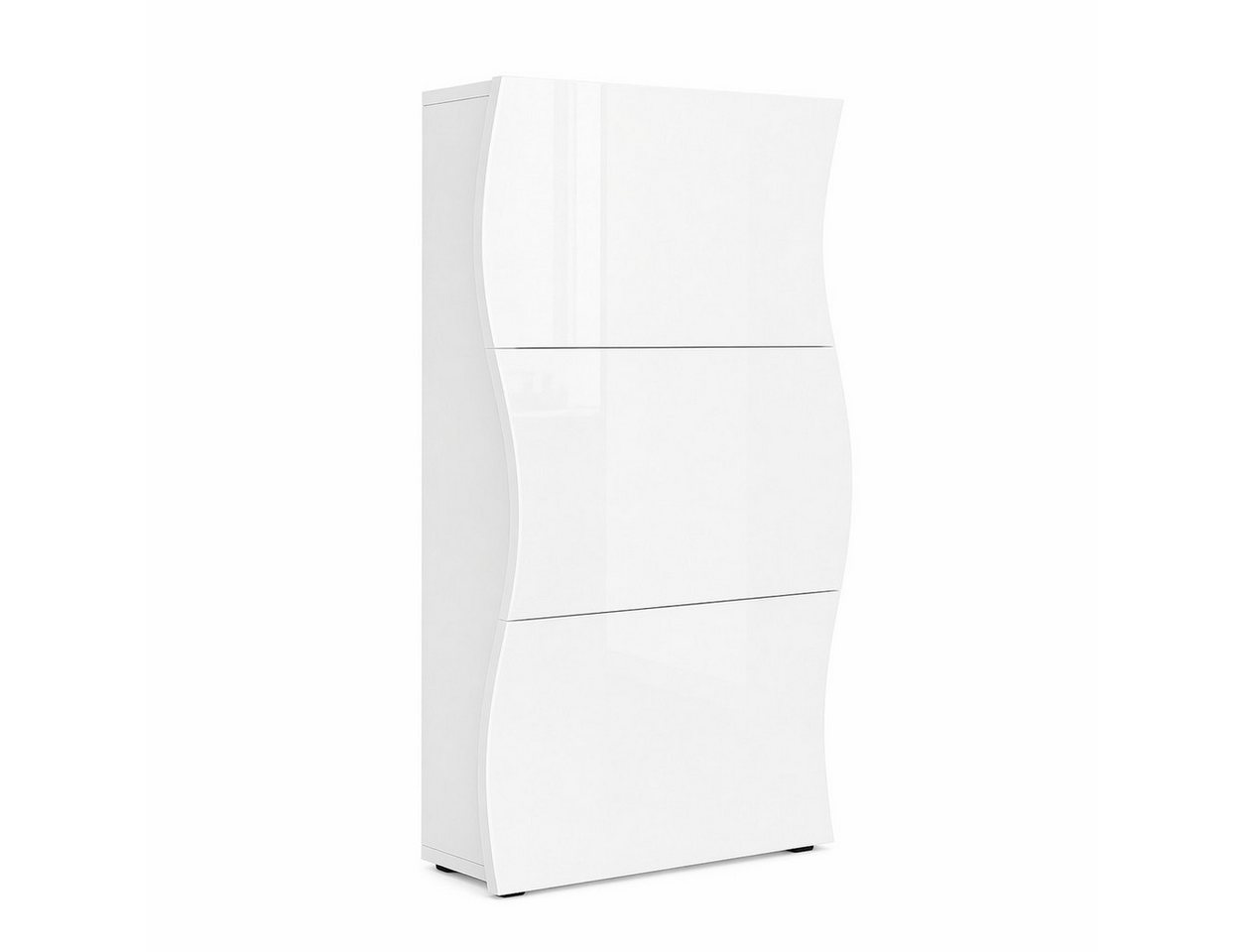OTTO home Schuhschrank Luxor 3, Schuhklapper, Schuhkommode, Höhe 121 cm UV-lackiert, Hochglanz, grifflos, 3-Klappen – Bild 2 von 5
