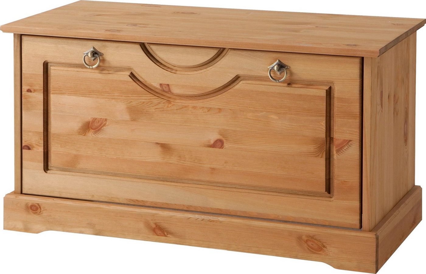 OTTO home Schuhtruhe Klera, Schuhbank, mit dekorativen Fräsungen, Lanhausstil (Made in Europe), Breite 81 cm, aus massiver Kiefer, FSC®-zertifiziert – Bild 2 von 5