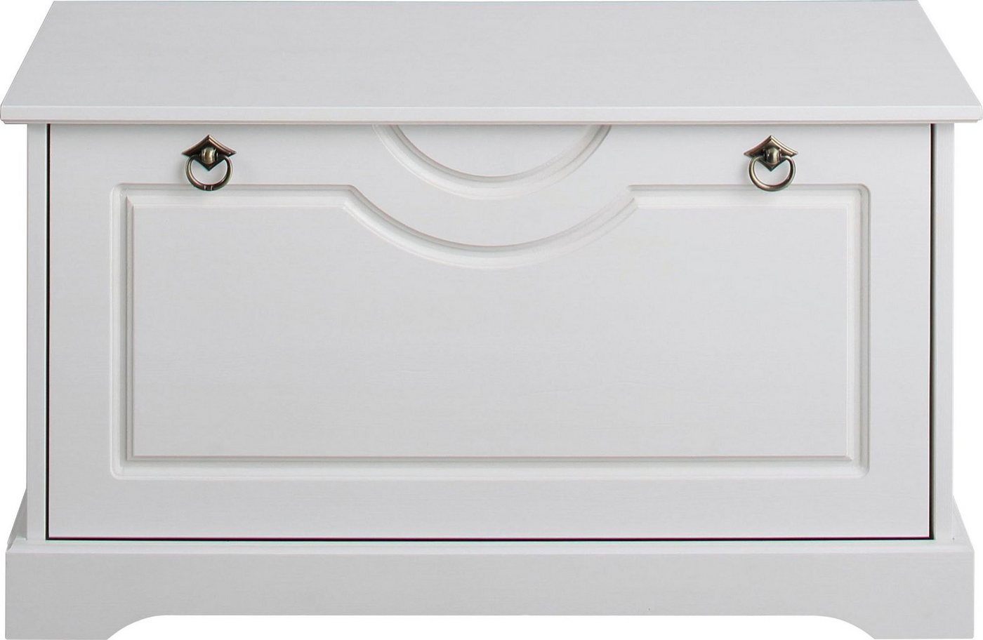 OTTO home Schuhtruhe Klera, Schuhbank, mit dekorativen Fräsungen, Lanhausstil (Made in Europe), Breite 81 cm, aus massiver Kiefer, FSC®-zertifiziert – Bild 4 von 5