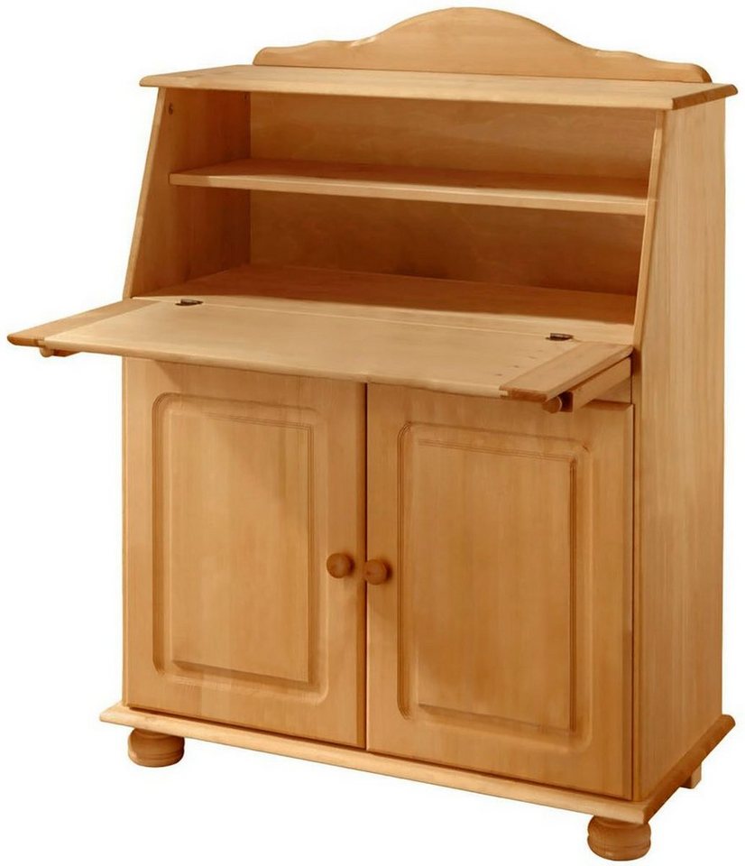 OTTO home Sekretär Mette, Schreibtisch im Landhausstil, aus Massivholz, Breite 82 cm – Bild 5 von 5