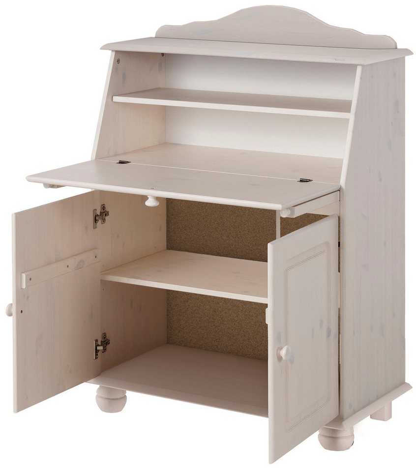 OTTO home Sekretär Mette, Schreibtisch im Landhausstil, aus Massivholz, Breite 82 cm – Bild 4 von 5