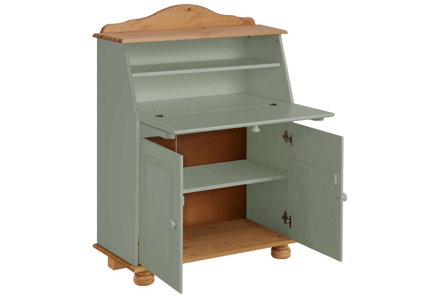 OTTO home Sekretär Mette, Schreibtisch im Landhausstil, aus Massivholz, Breite 82 cm – Bild 4 von 5