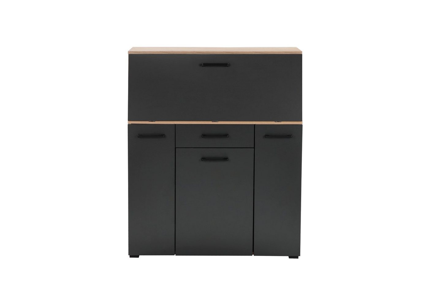 OTTO home Sekretär Moid, Home-Office-Schreibtisch, viele Stauraummöglichkeiten, kompaktes & modernes Design, B. 88,5 cm – Bild 3 von 5