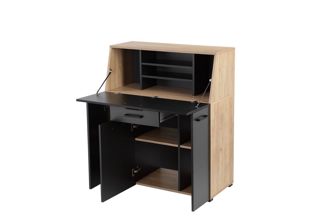 OTTO home Sekretär Moid, Home-Office-Schreibtisch, viele Stauraummöglichkeiten, kompaktes & modernes Design, B. 88,5 cm – Bild 5 von 5