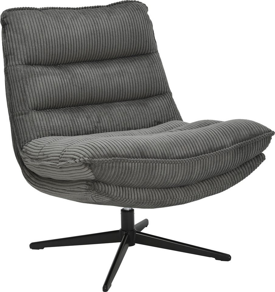 OTTO home Sessel AVAA, Loungesessel im softem Cord-Bezug, 360° Grad drehbar, Relax- und TV-Sessel – Bild 2 von 5