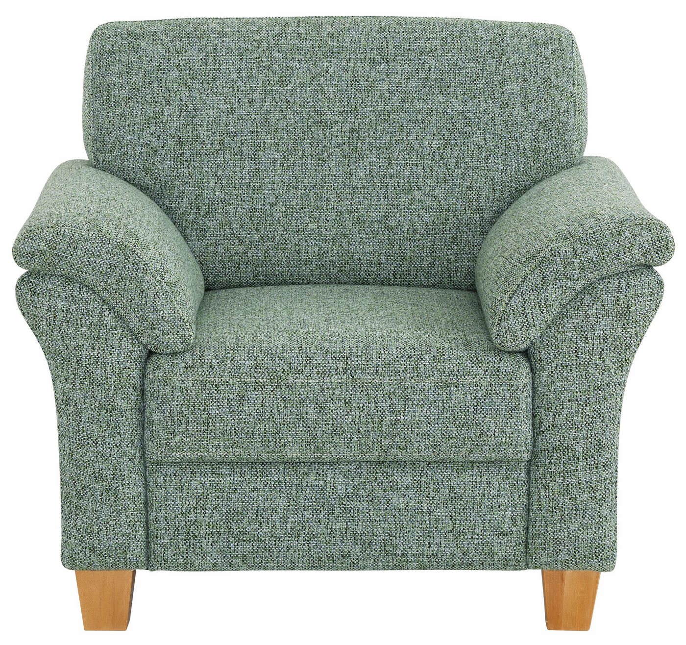 OTTO home Sessel Borkum, B: 101 cm, Federkern-Polsterung, komfortable Sitzhöhe 46 cm, Frei im Raum stellbar, Massivholzfüße, wohnliches Design – Bild 2 von 5
