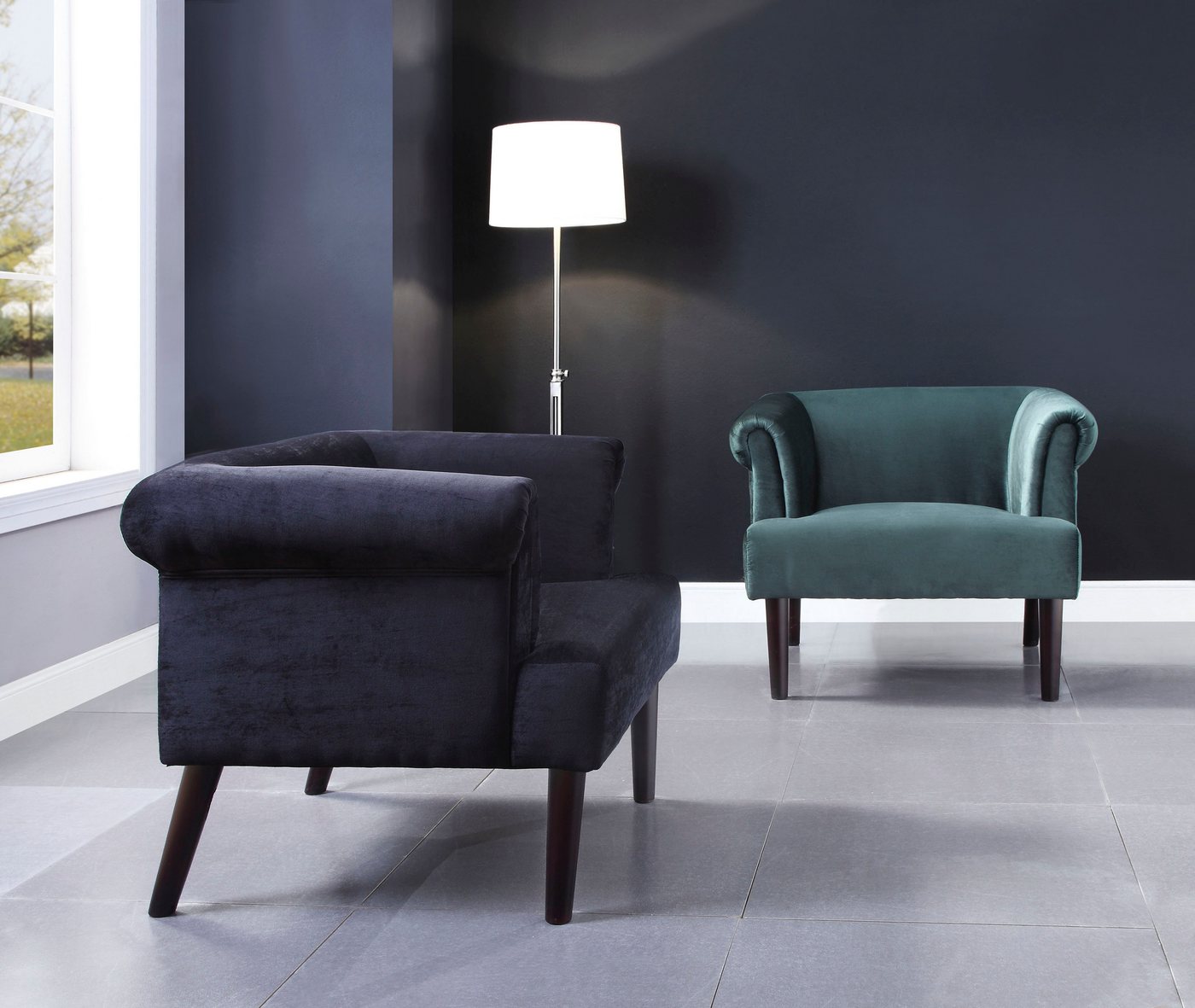 OTTO home Sessel Charlie, Loungesessel mit Wellenunterfederung – Bild 2 von 5