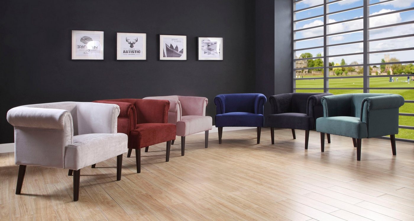 OTTO home Sessel Charlie, Loungesessel mit Wellenunterfederung – Bild 5 von 5