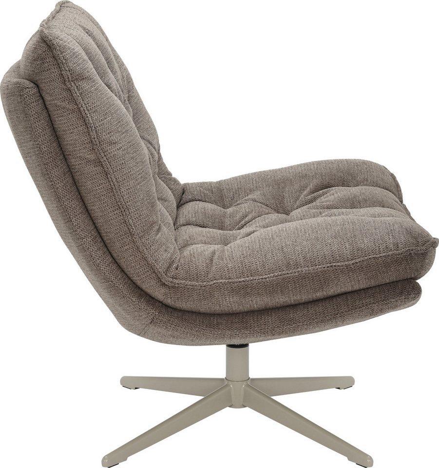 OTTO home Sessel LENII, Loungesessel im soften Webstoff, 360° Grad drehbar, Relax- und TV-Sessel – Bild 2 von 5