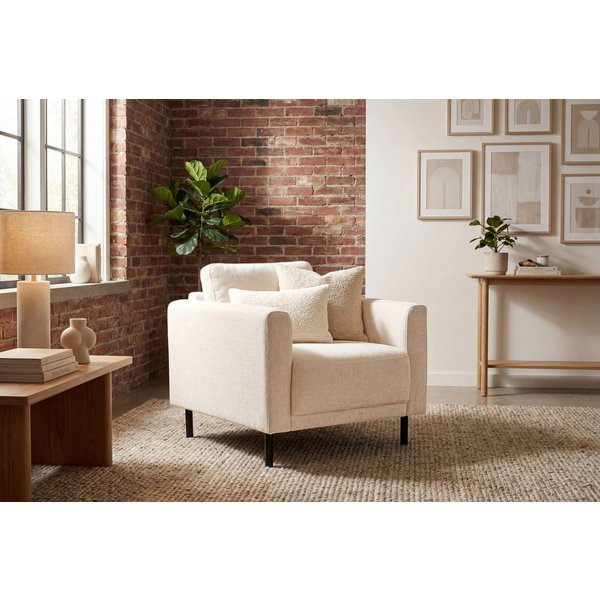 OTTO home Sessel Sveeva, Breite 78 cm, schwarze Metallfüße, langlebiger Webstoff, viele Farben zur Auswahl