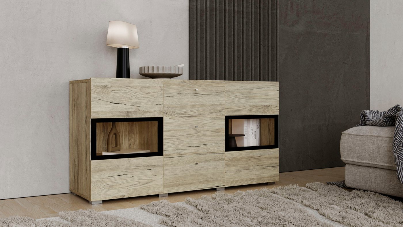 OTTO home Sideboard Baros, Breite 132 cm – Bild 2 von 5