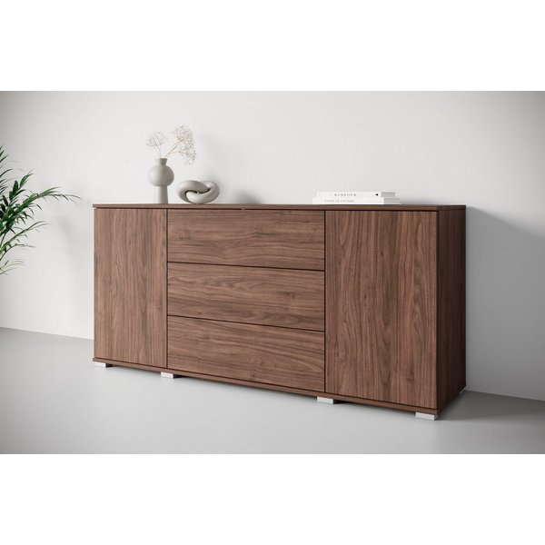 OTTO home Sideboard Kenia, Kommode für das Schlafzimmer/Wohnzimmer (1 St), Modernes Sideboard mit 3 Schubladen und 4 Fächern, Breite 150 cm