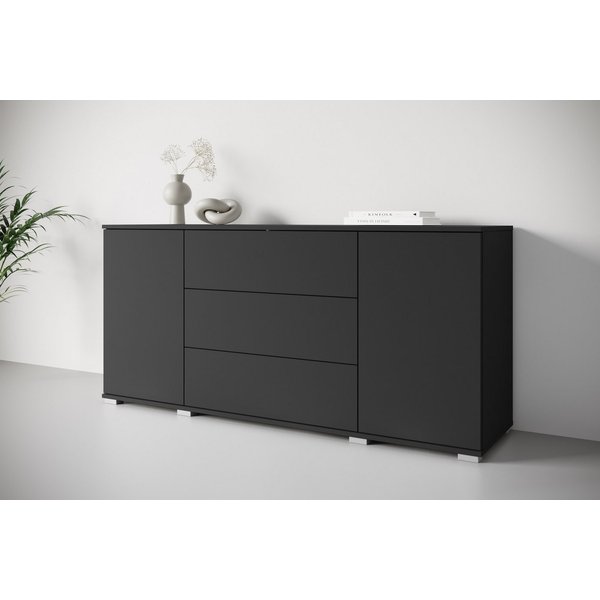 OTTO home Sideboard Kenia, Kommode für das Schlafzimmer/Wohnzimmer (1 St), Modernes Sideboard mit 3 Schubladen und 4 Fächern, Breite 150 cm