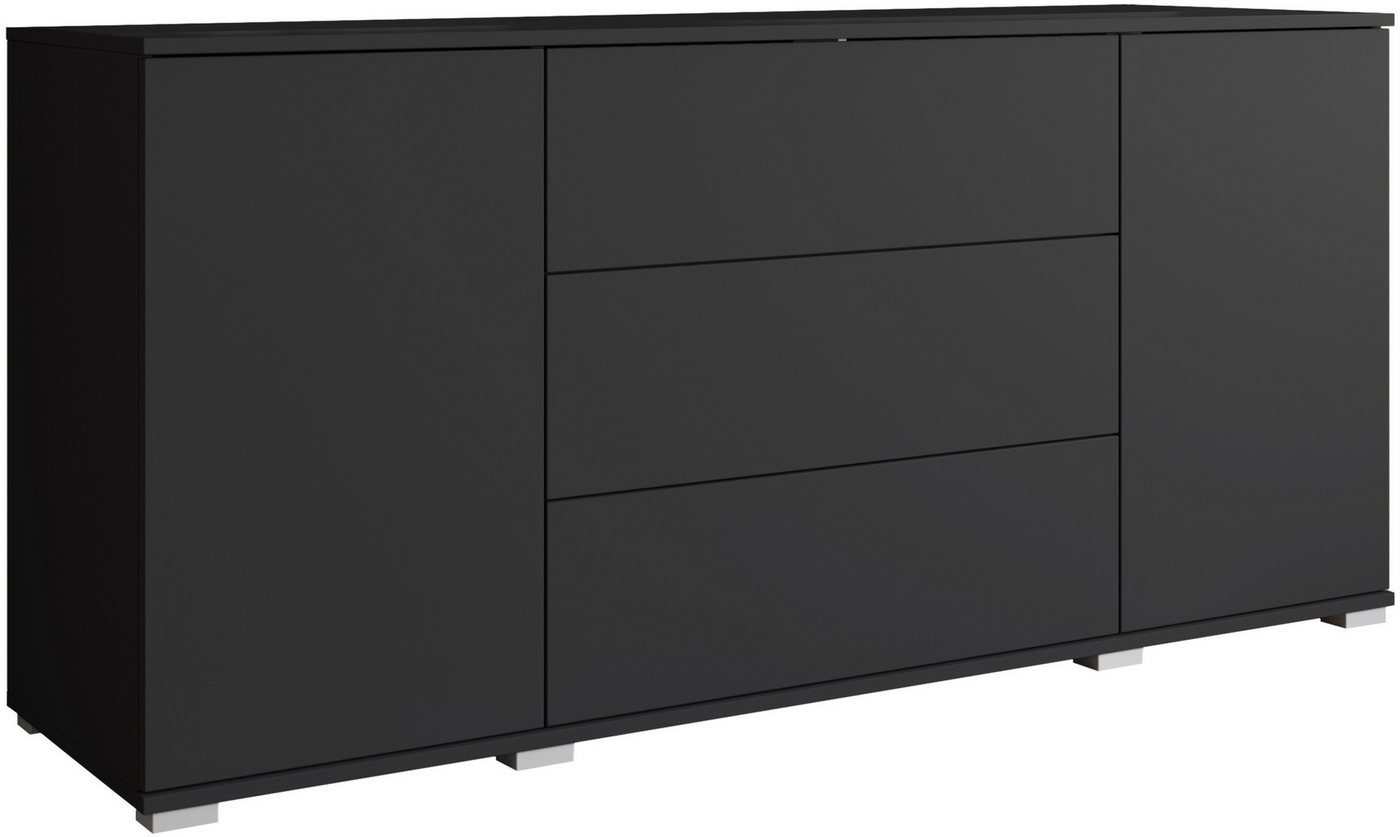 OTTO home Sideboard Kenia, Kommode für das Schlafzimmer/Wohnzimmer (1 St), Modernes Sideboard mit 3 Schubladen und 4 Fächern, Breite 150 cm – Bild 2 von 5