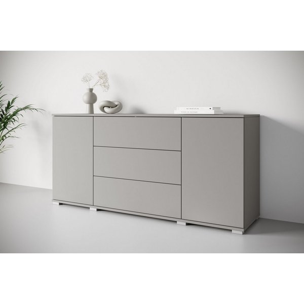 OTTO home Sideboard Kenia, Kommode für das Schlafzimmer/Wohnzimmer (1 St), Modernes Sideboard mit 3 Schubladen und 4 Fächern, Breite 150 cm