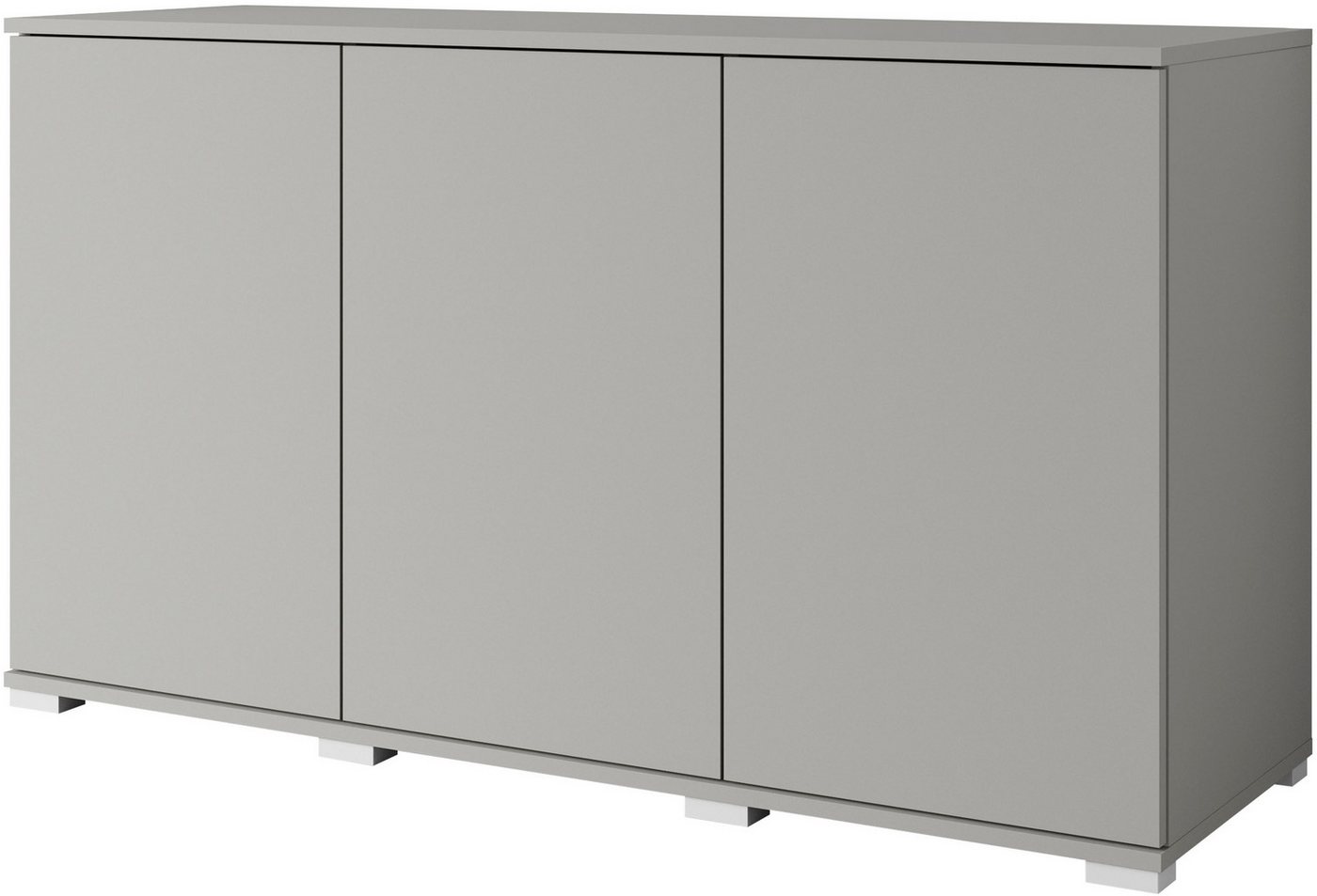 OTTO home Sideboard Kenia, moderne grifflose Kommode mit 3 Türen, Breite 120 cm (1 St), Push-to-Open-Fronten, höhenverstellbaren Einlegeböden – Bild 2 von 5