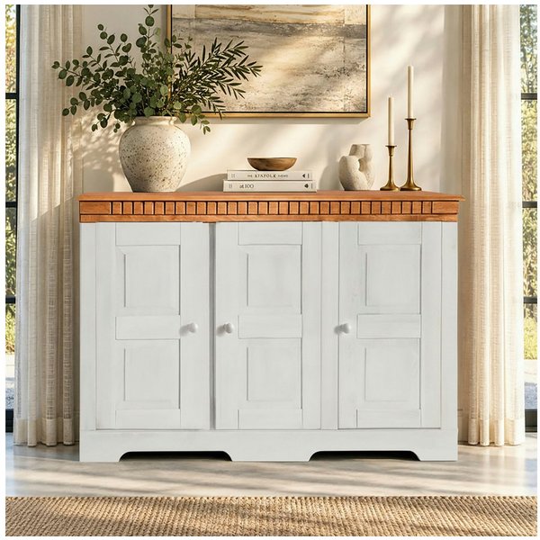 OTTO home Sideboard Lisa, Kommode aus massivem Kiefernholz, Breite 158,5 cm