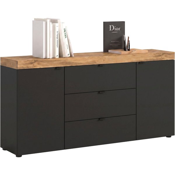 OTTO home Sideboard MAMBO II, Breite 160cm, 2 Türen, 3 Schubkästen, 4 Fächer (1 St., 2-farbige Ausführung, in verschiedenen modernen Trendfarben erhältlich), Ko