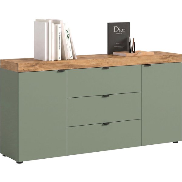 OTTO home Sideboard MAMBO II, Breite 160cm, 2 Türen, 3 Schubkästen, 4 Fächer (1 St., 2-farbige Ausführung, in verschiedenen modernen Trendfarben erhältlich), Ko