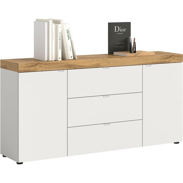 OTTO home Sideboard MAMBO II, Breite 160cm, 2 Türen, 3 Schubkästen, 4 Fächer (1 St., 2-farbige Ausführung, in verschiedenen modernen Trendfarben erhältlich), Ko