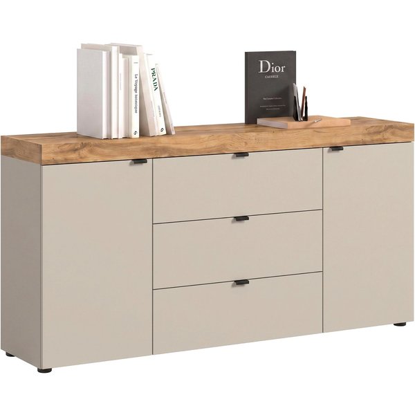 OTTO home Sideboard MAMBO II, Breite 160cm, 2 Türen, 3 Schubkästen, 4 Fächer (1 St., 2-farbige Ausführung, in verschiedenen modernen Trendfarben erhältlich), Ko